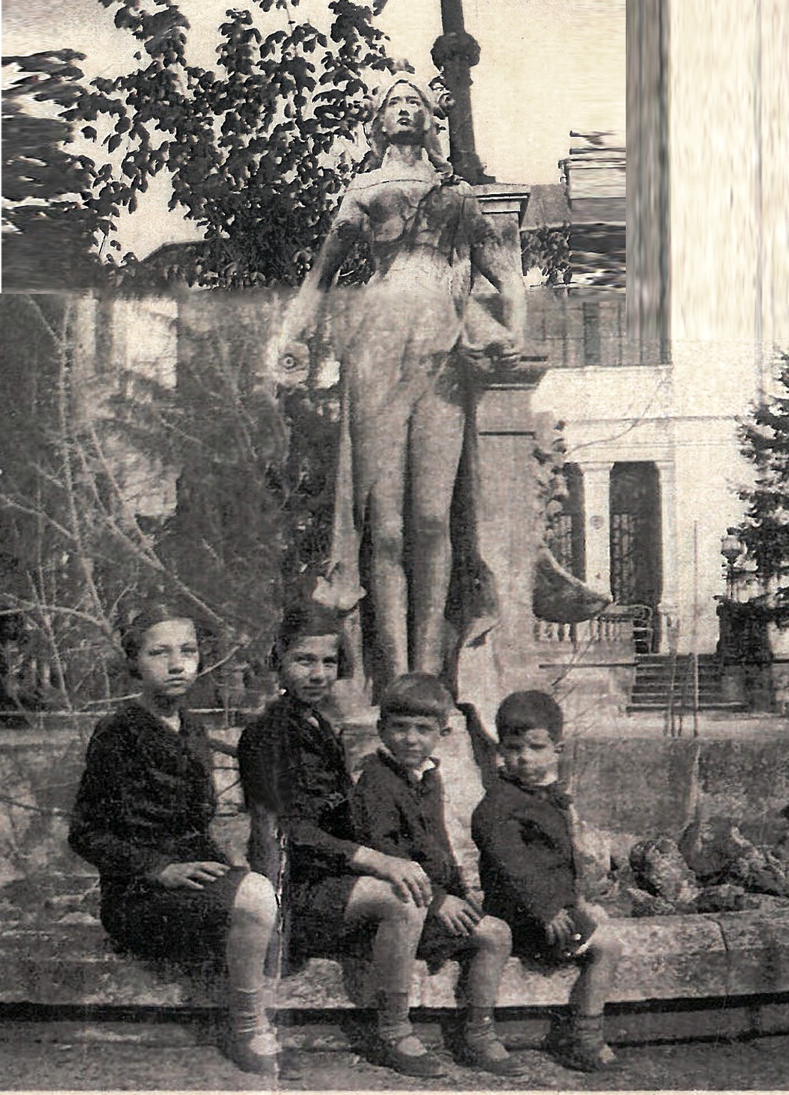 Ana Culluri _i Margareta Culluri, George Gussi _i Dan Apostoleanu- aprox. 1933-34